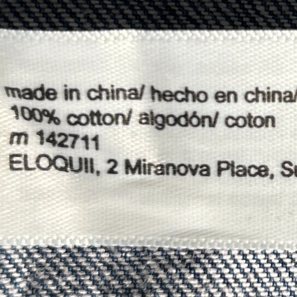 Eloquii SZ 22/24 Blue Denim Shacket Shirt Oversized Street Style Western Staple - Picture 8 of 9